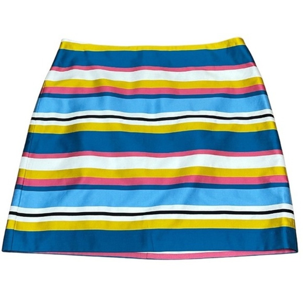 Anne Taylor LOFT Striped Color Block Pencil Skirt‎ Size 12